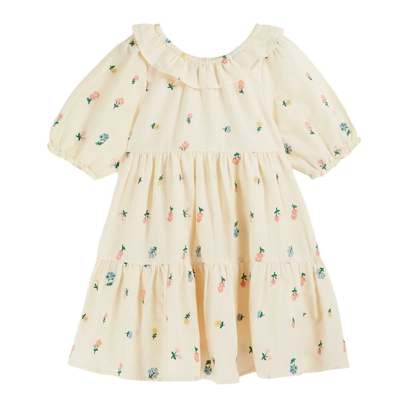 Emile et Ida Robe Brodee All Over - Banane