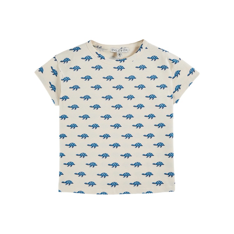 Emile et Ida Tee Shirt Imprime All Over - Tortue