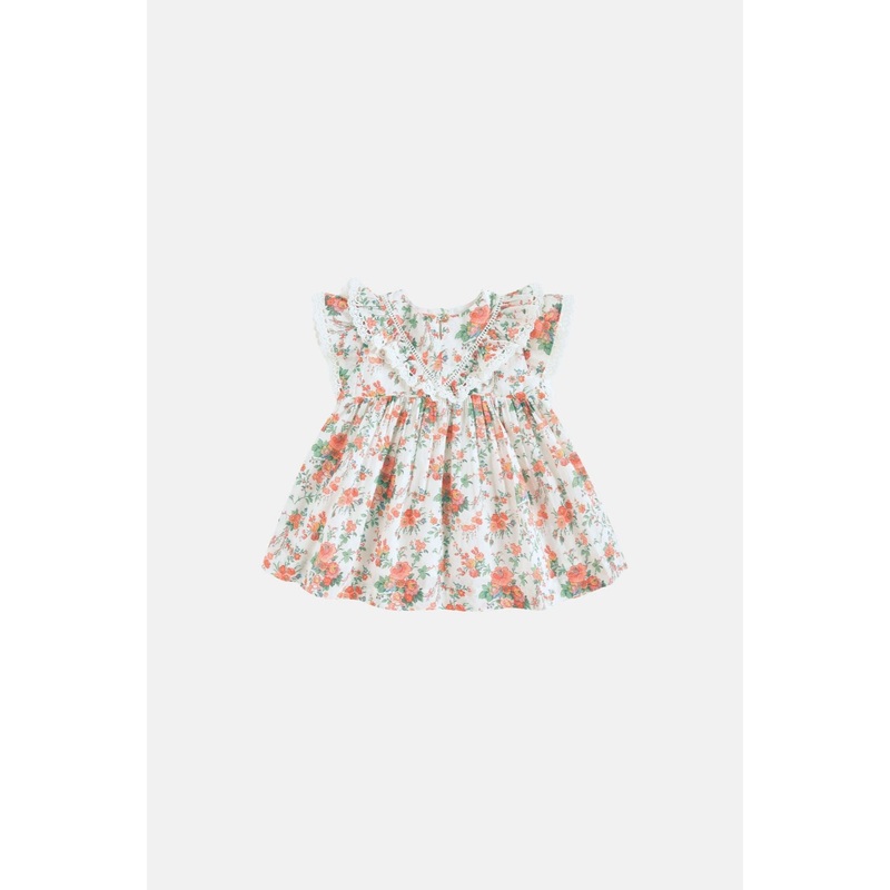 Louise Misha Dress Siloe - Cotton Voile - Cream Rosa Festa