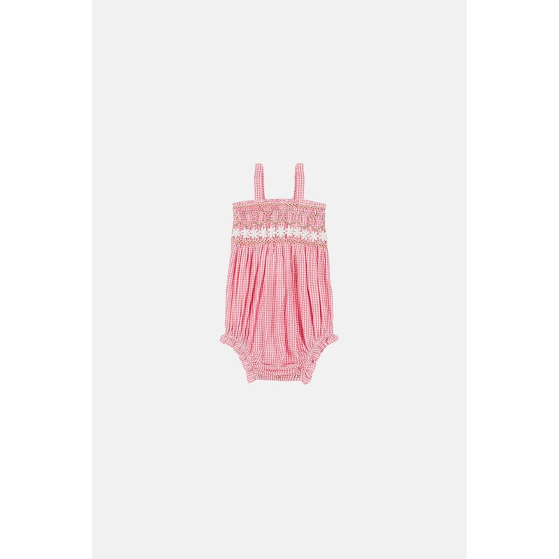 Louise Misha Rompers Francesca - Y/D Checks - Pink Fragola Vichy