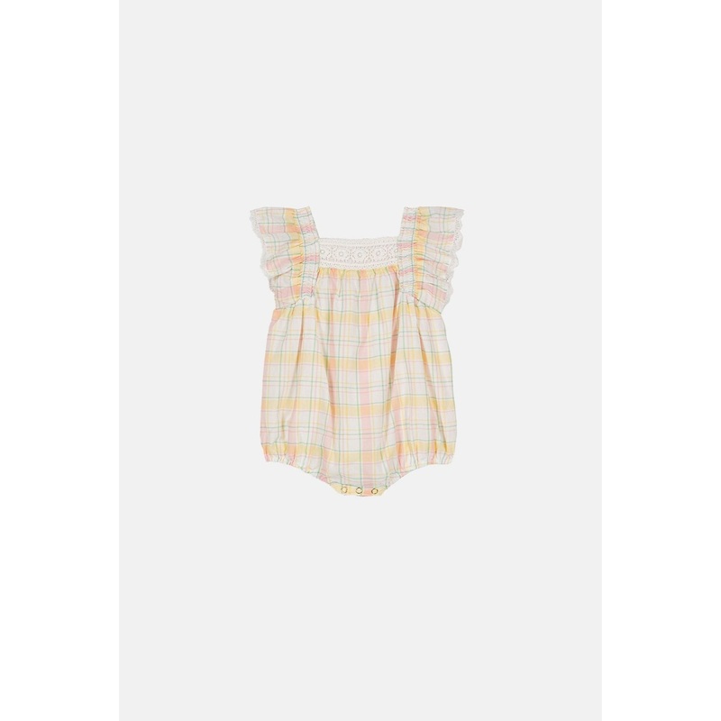 Louise Misha Rompers Savia - Cotton Voile - Yellow Positano CH
