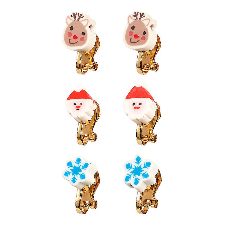 Souza Ear Clips Christmas (3 Pairs/Card, 1 Card)