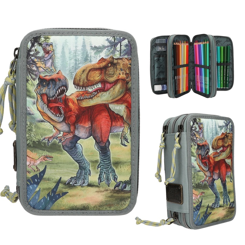 Depesche Dino World Triple Pencil Case Bite