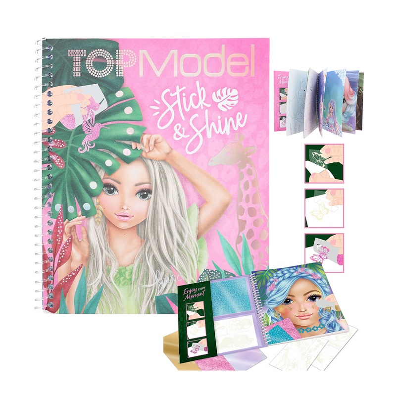 Depesche Topmodel Colouring Book Stick & Shine