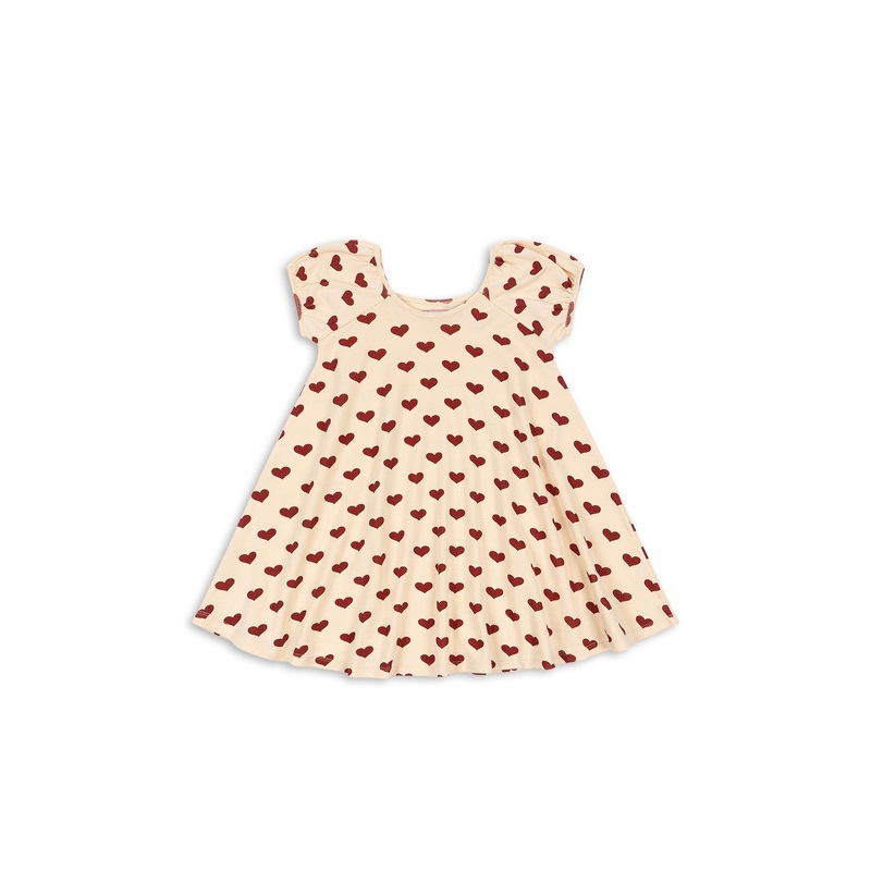 Konges Sljd Classic SS Dress GOTS - Amour Rouge