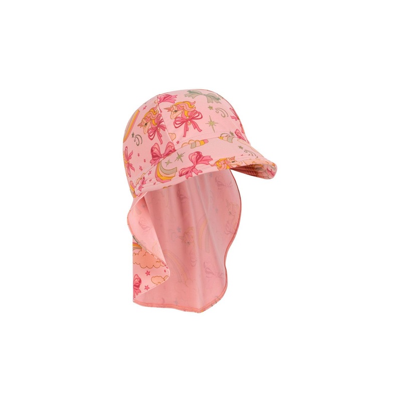 Konges Sljd Manuca Frill Sun Hat GRS - Rainbow Bow