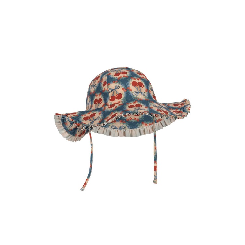 Konges Sljd Maya Swim Hat GRS - Cherry Bow Blue
