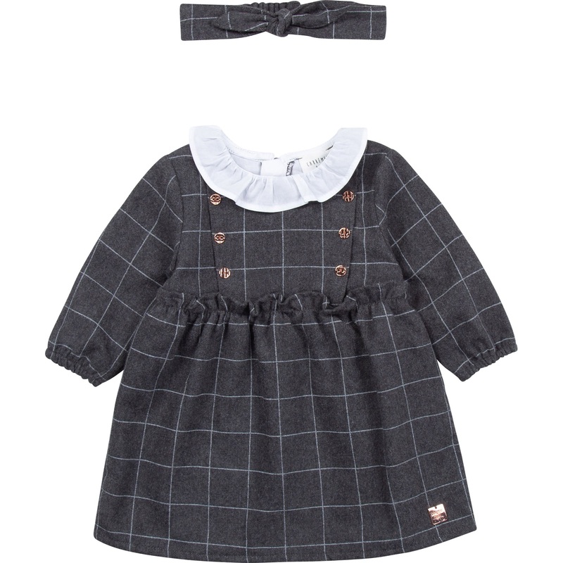 Carrment Beau Dress And Headband Winter Off White