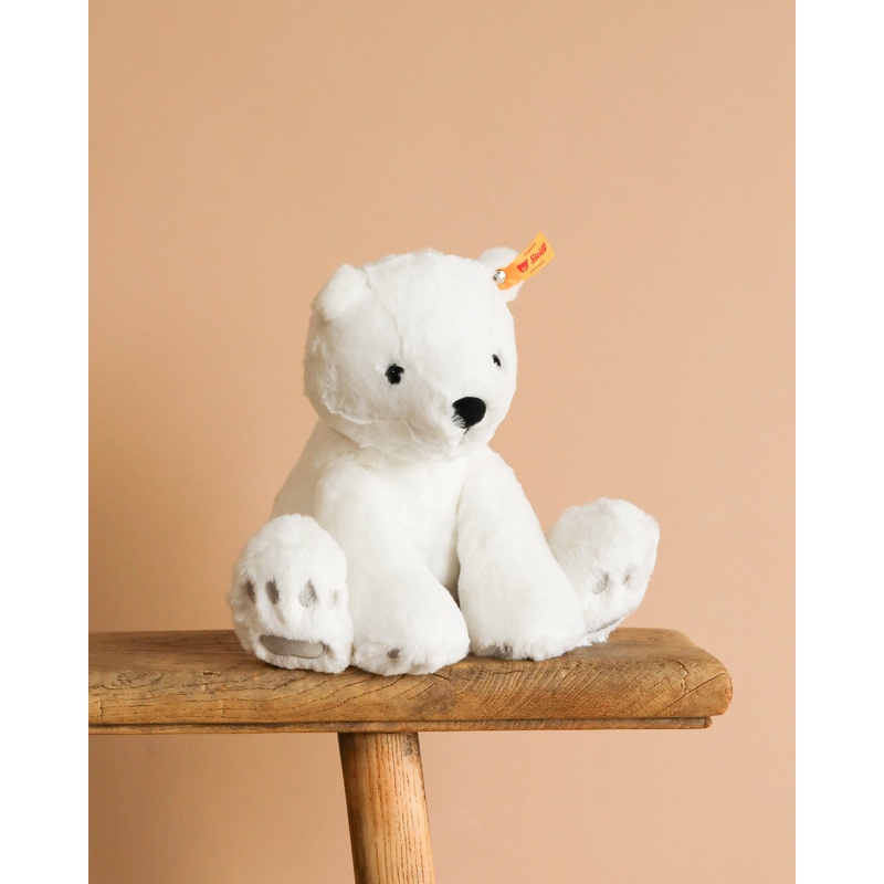 Steiff Lasse Polar Bear Stuffed Animal - 11"