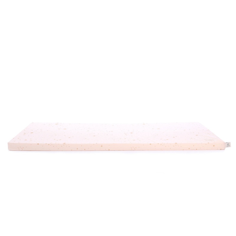 nobodinoz St Barth Mattress Gold Stella / Dream Pink