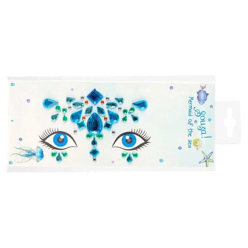 Souza Face Jewels & Glitter Stickers, Mermaid