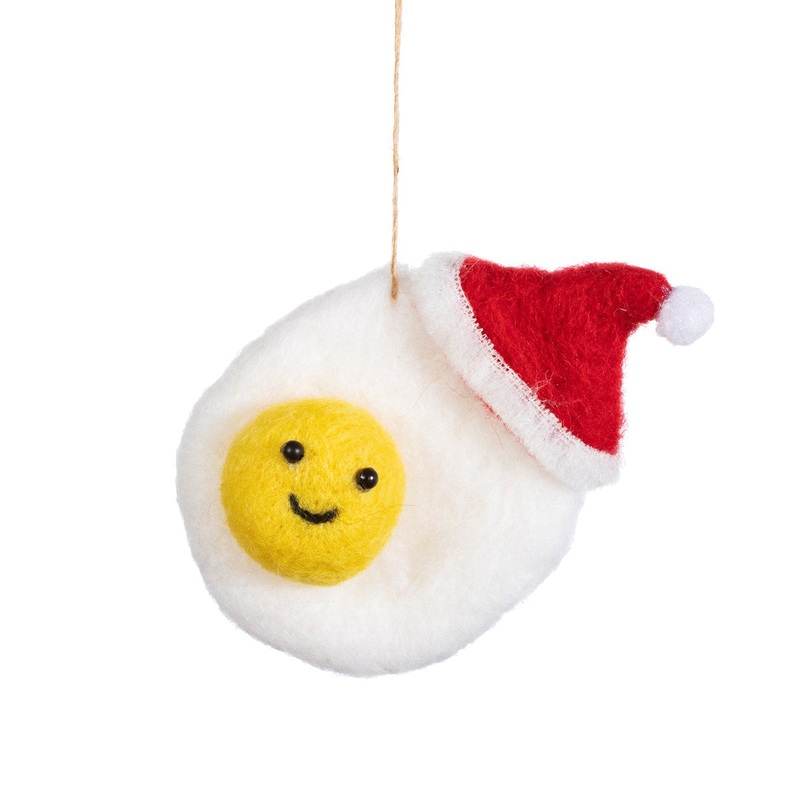 RJB Stone Fried Egg Felt Hanging