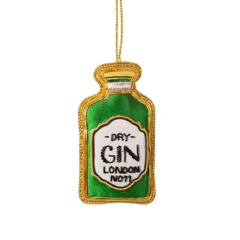 RJB Stone Gin Bottle Zari Embroidery