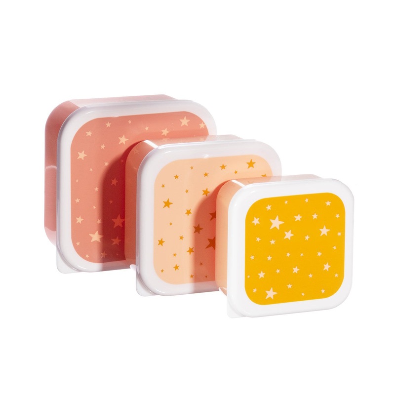 RJB Stone Little Stars Lunch Boxes - Set of 3