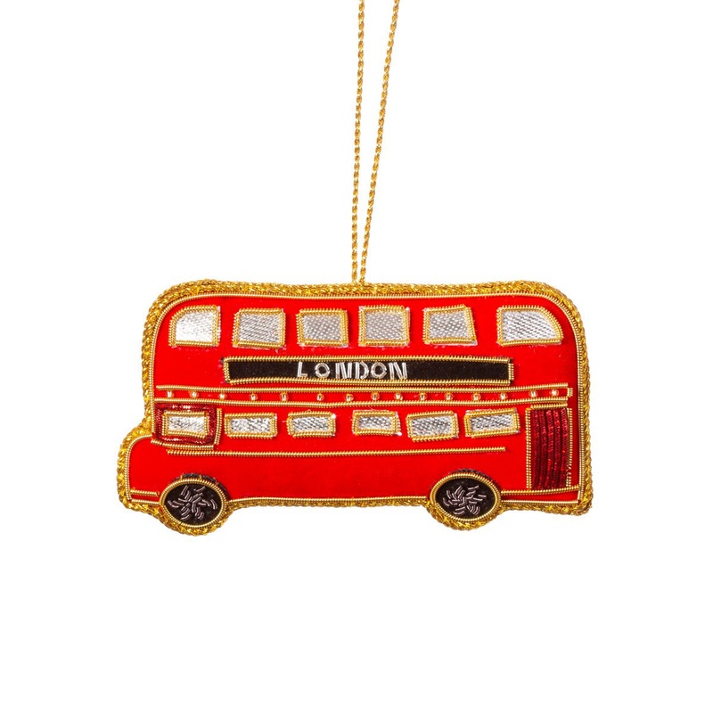 RJB Stone London Bus Zari Embroidery