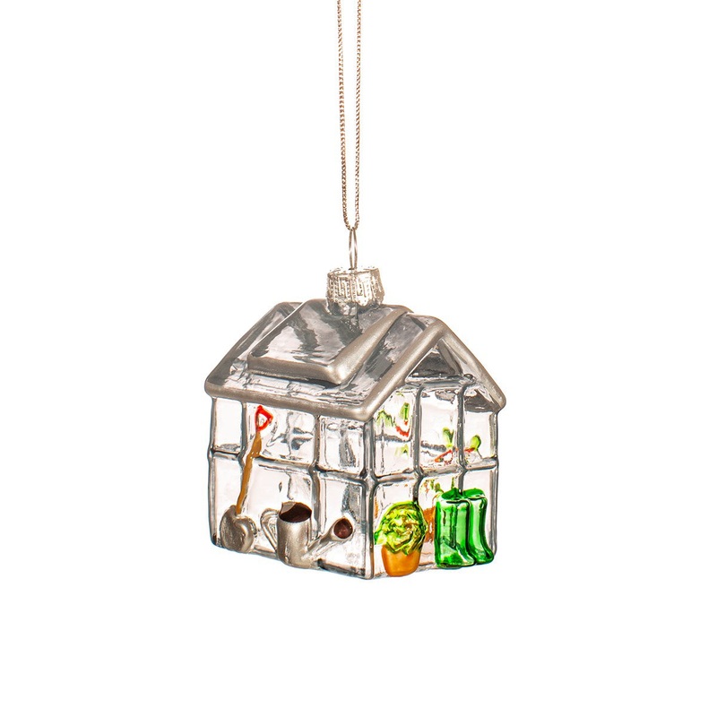 RJB Stone Mini Greenhouse Shaped Bauble