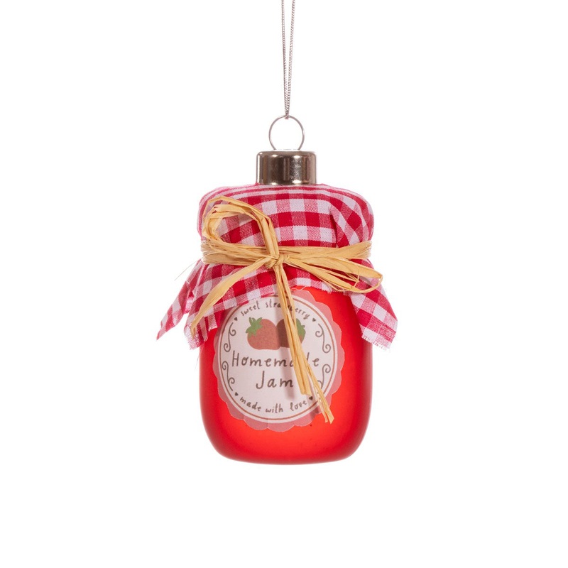 RJB Stone Strawberry Jam Shaped Bauble