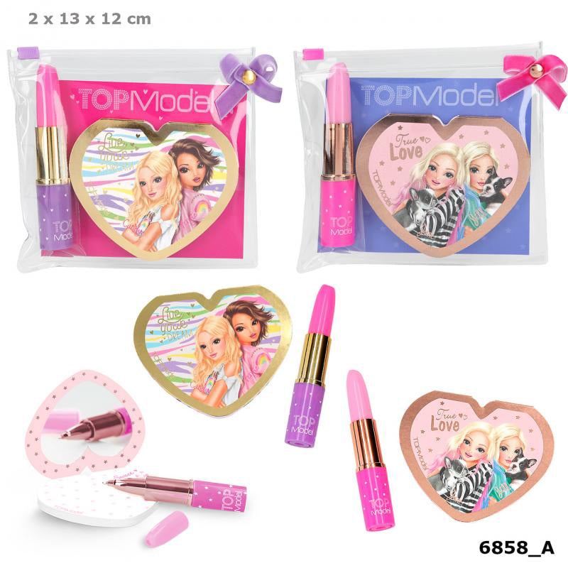 Depesche Topmodel Stationary Set Lipstick Pen/Mirror Notepad (1pc)