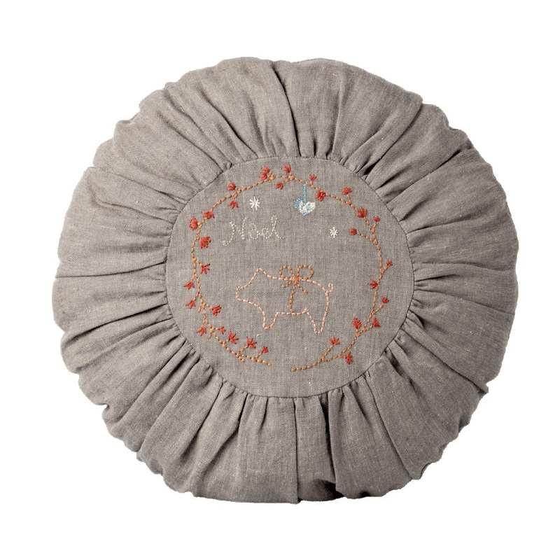 Maileg Cushion, Round Large Pig