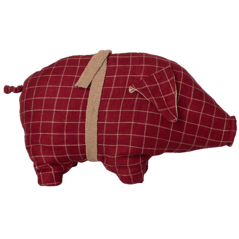 Maileg Pig, Medium Red