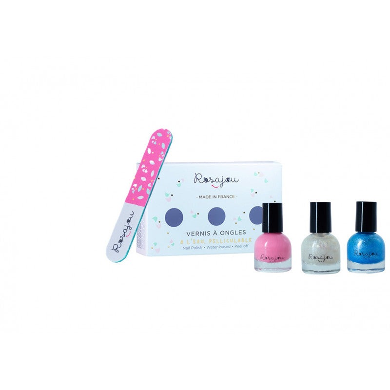 Rosajou Nail Polish Set 3 Flamingo / Givre / Perle