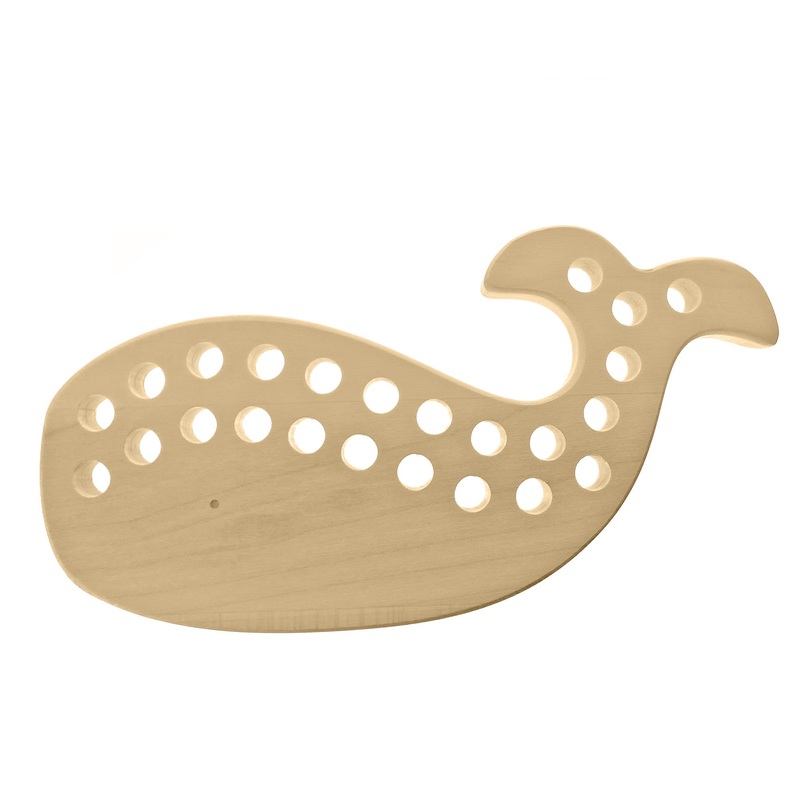 Briki Vroom Vroom Maple Lacing Toy Whale
