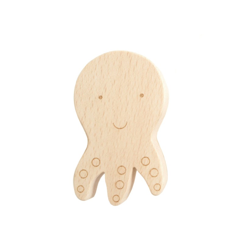 Briki Vroom Vroom Single Wood Hook: Octopus