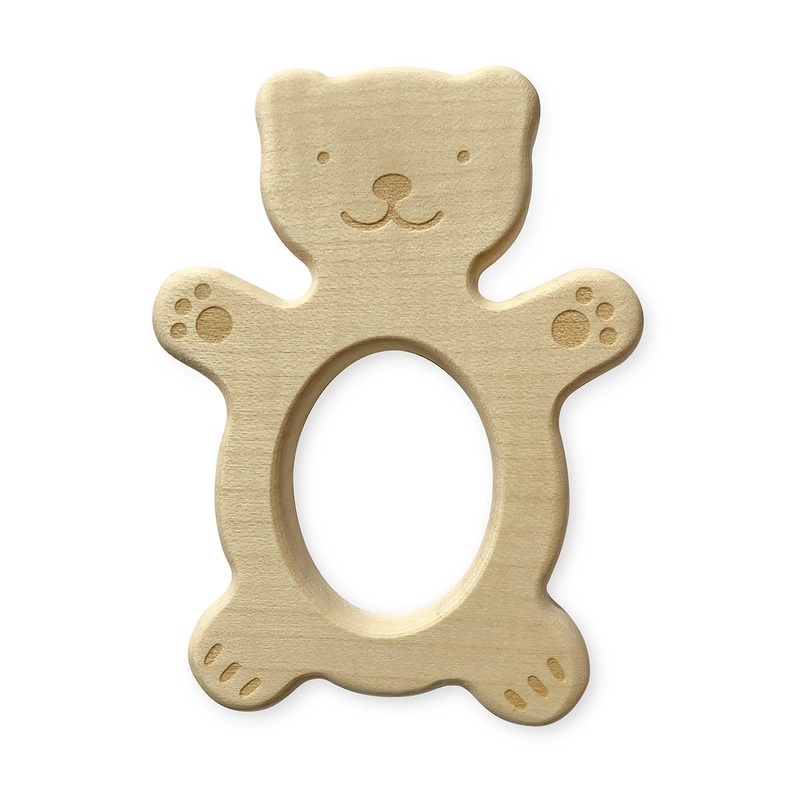 Briki Vroom Vroom Wooden Teether Bear