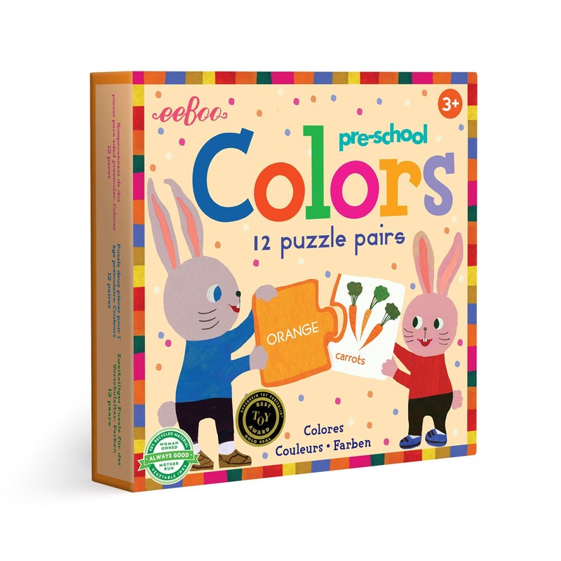 eeBoo Pre-School Colours Puzzle Pairs