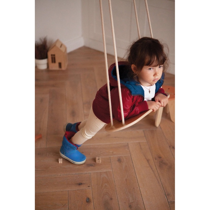 babai Wooden Swing+Beige Rope
