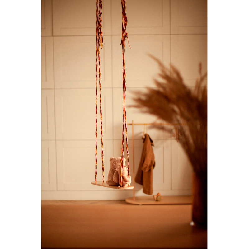 babai Wooden Swing+Color Rope