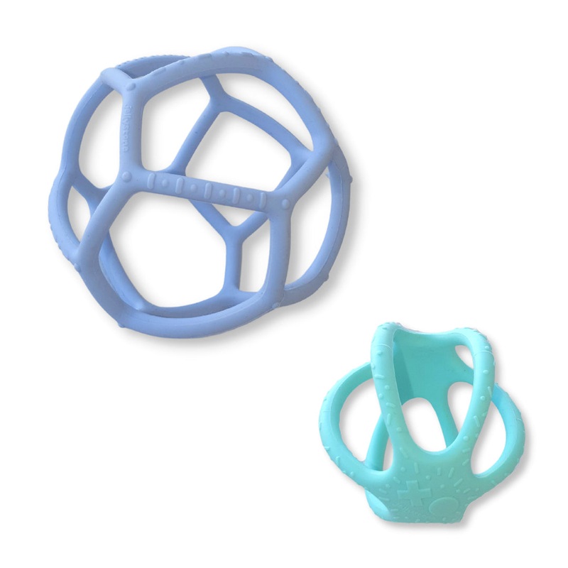Jellystone Designs Sensory Ball and Fidget - Soft Blue and Soft Mint