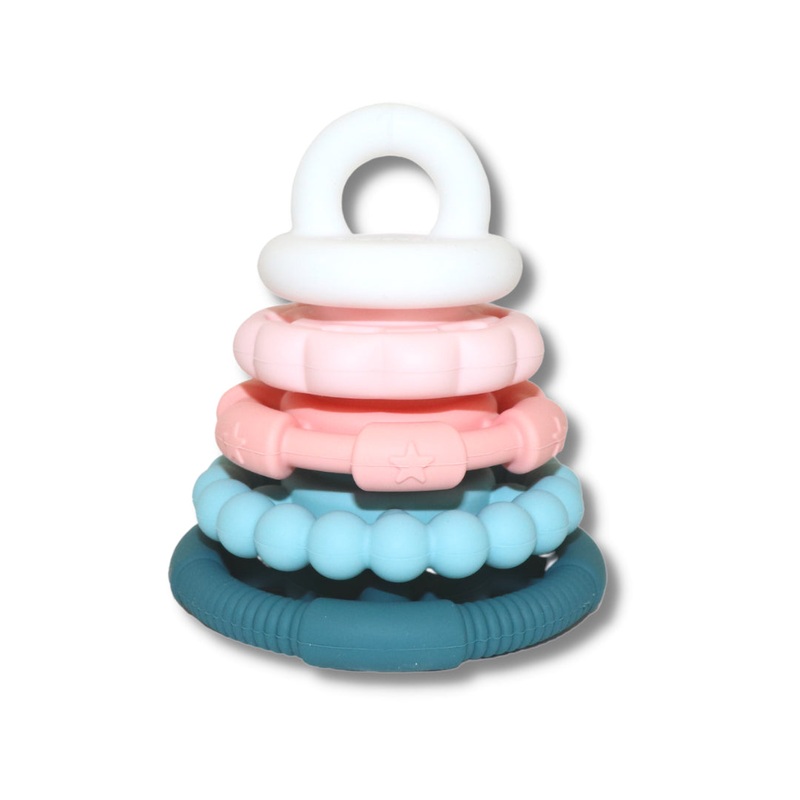 Jellystone Designs Stacker Teether & Toy - Sugar Blossom