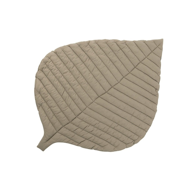 Toddlekind Organic Cotton Leaf Mat - Tan - 128x96cm