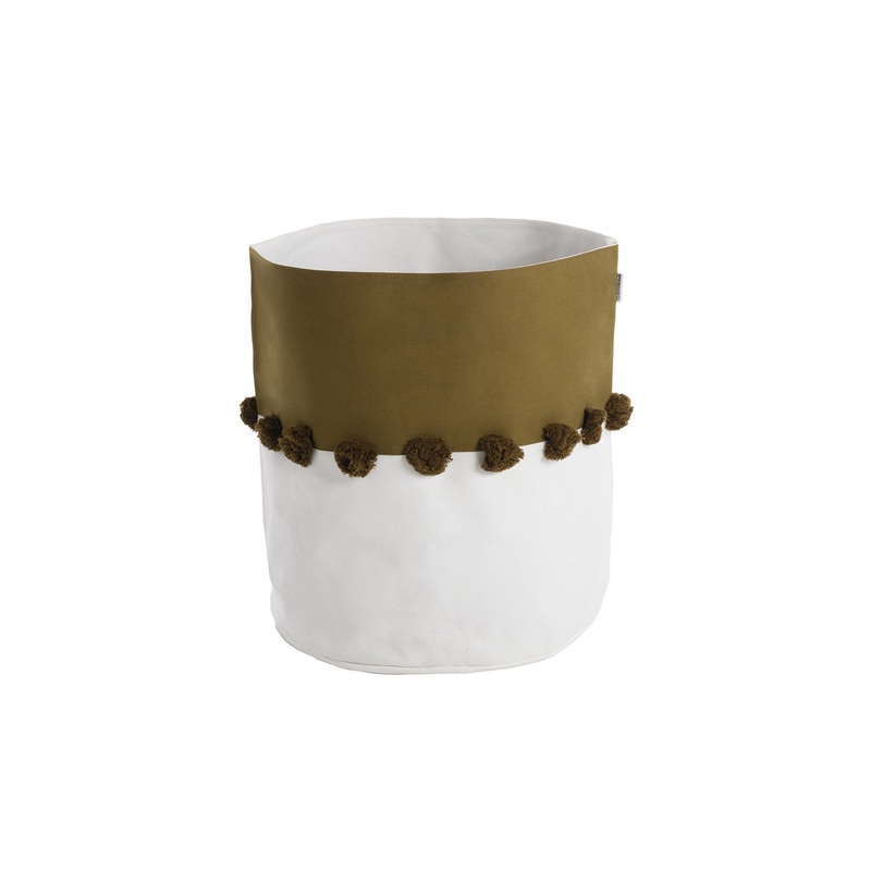 Toddlekind Pom Pom Storage Basket - Sand Castle - Large - 37x40cm