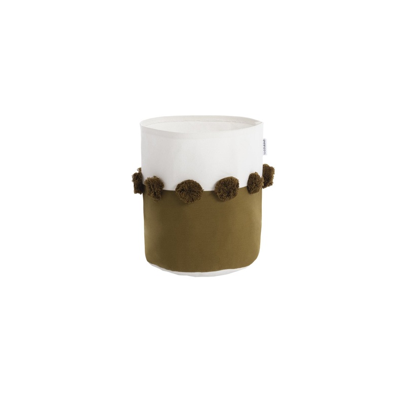 Toddlekind Pom Pom Storage Basket - Sand Castle - Small - 22x25cm