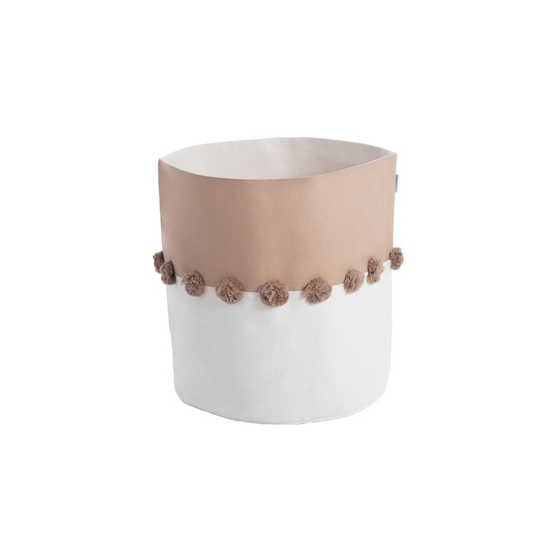Toddlekind Pom Pom Storage Basket - Sea Shell - Large - 37x40cm