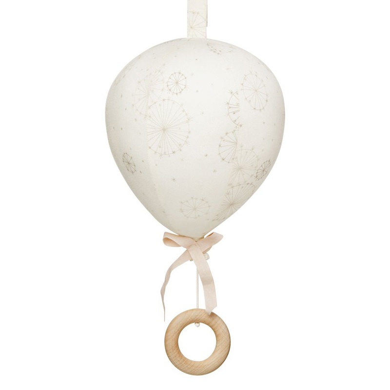 Cam Cam Copenhagen Music Mobile Balloon w/ Velco Loop Dandelion Natural