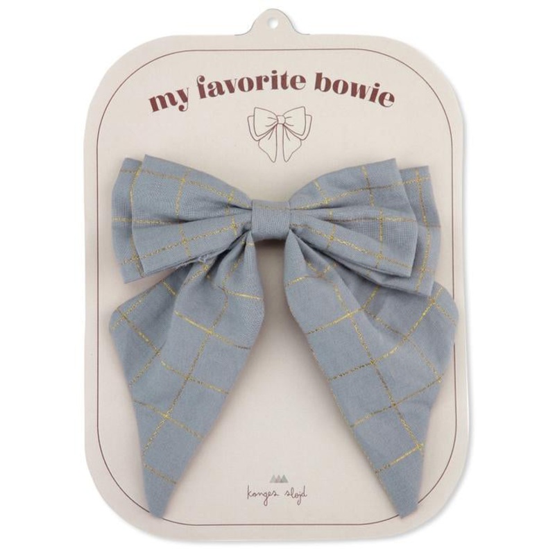Konges Sljd Bowie Hair Clip Artic Sea Check