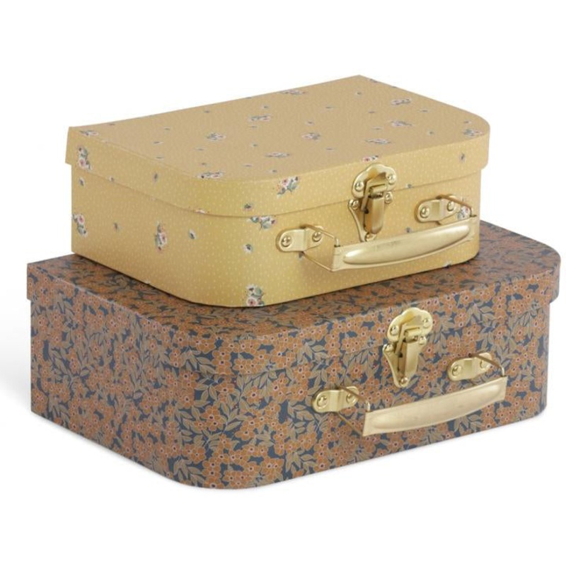Konges Sljd 2 Pack Luggage Winter Leaves Flower Bouquet Mustard