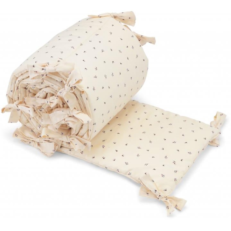 Konges Sljd Crib Bed Bumper Bloom Red Blue