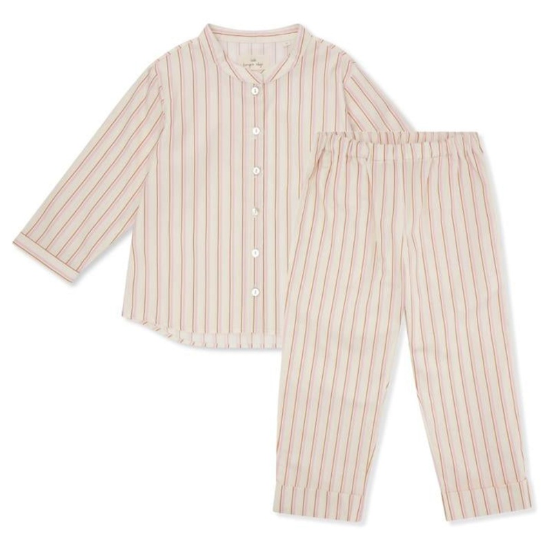 Konges Sljd Standard Havet Vintage Stripe Kids Pyjamas Candy Rose