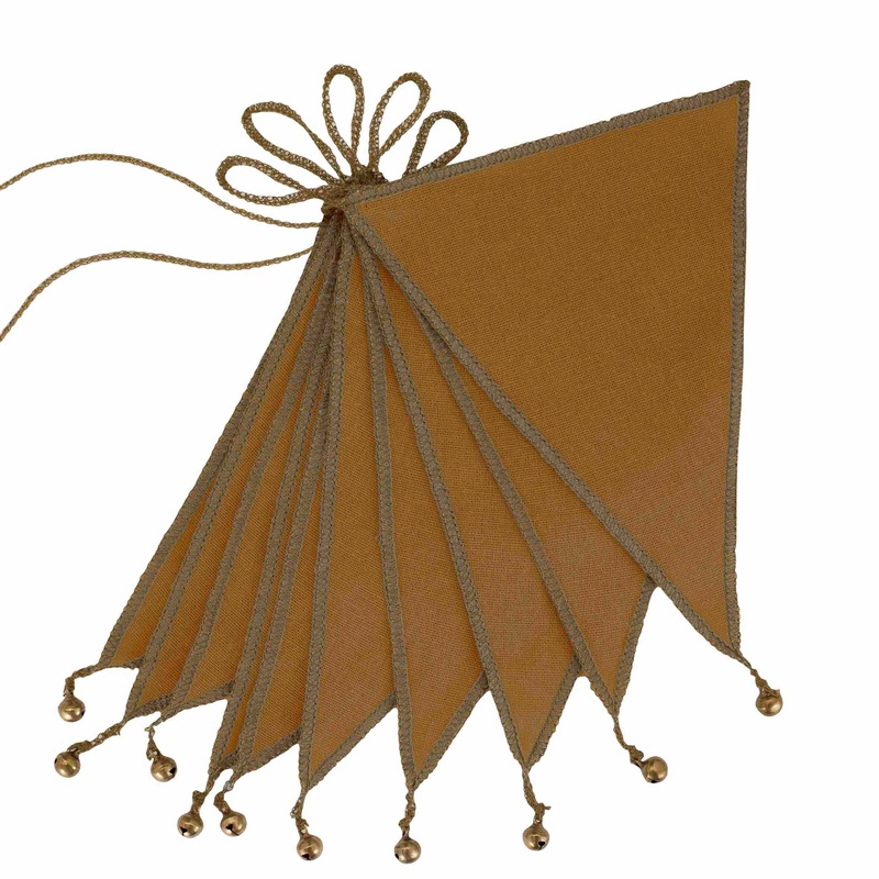 Numero 74 Bunting Garland Gold