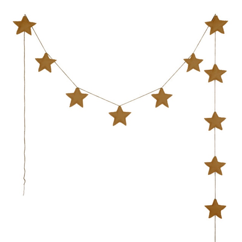 Numero 74 Mini Star Garland Gold