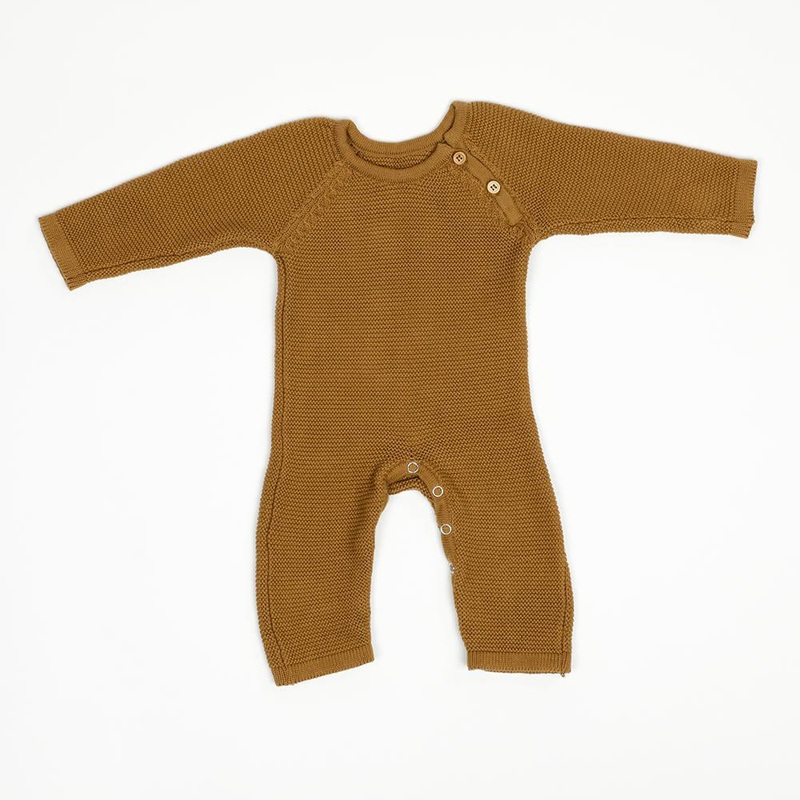 zestt Knit Baby Romper (Long) Bronze