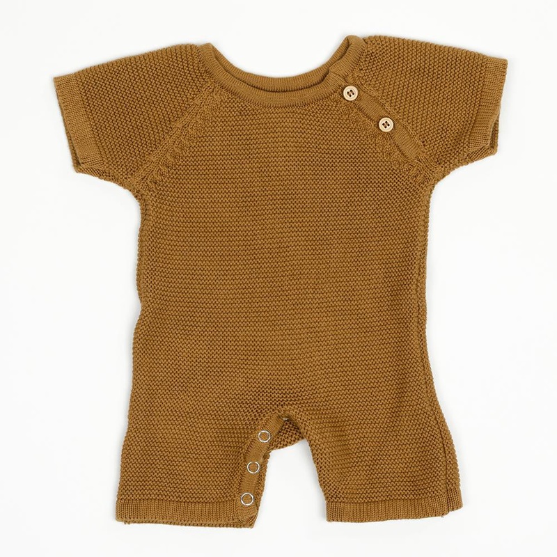 zestt Knit Baby Romper (Short) Bronze