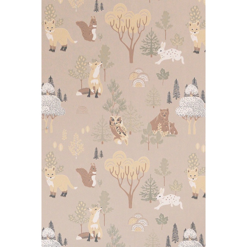 Majvillan Wallpaper Deep Forest Soft Beige (Pre-Order; Est. Delivery in 2-3 Weeks)