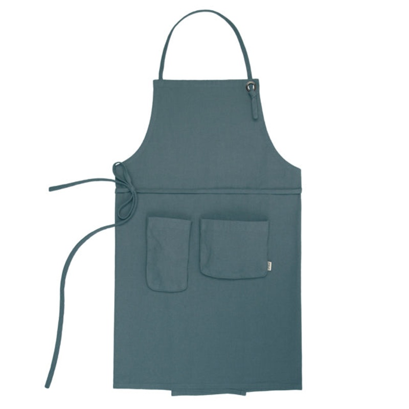 Numero 74 Organic Cotton Apron Adult Ice Blue