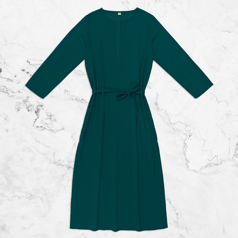 Numero 74 Organic Cotton Aya Djellaba Teal Blue