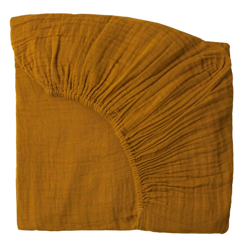 Numero 74 Organic Cotton Fitted Bed Sheet Gold